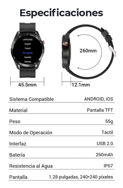 SMARTWATCH HW8 + AURICULARES + Envío grátis